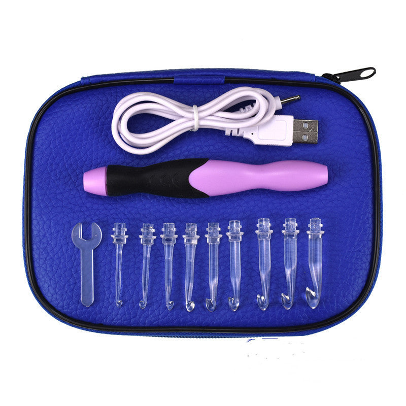 9 Plastic LED Glowing Crochet Hooks