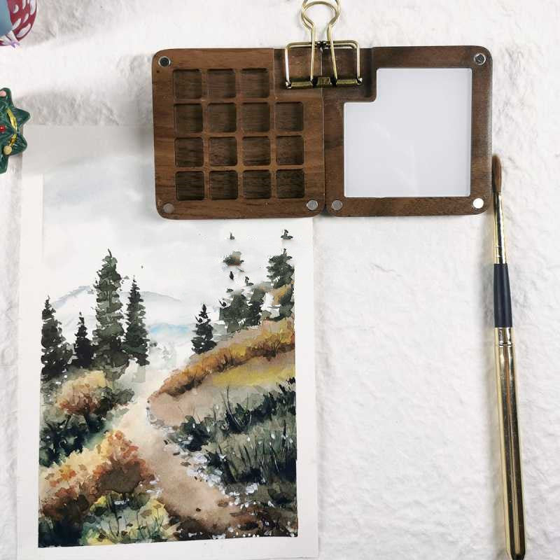 Wind Watercolor Travel Portable Mini Paint Box