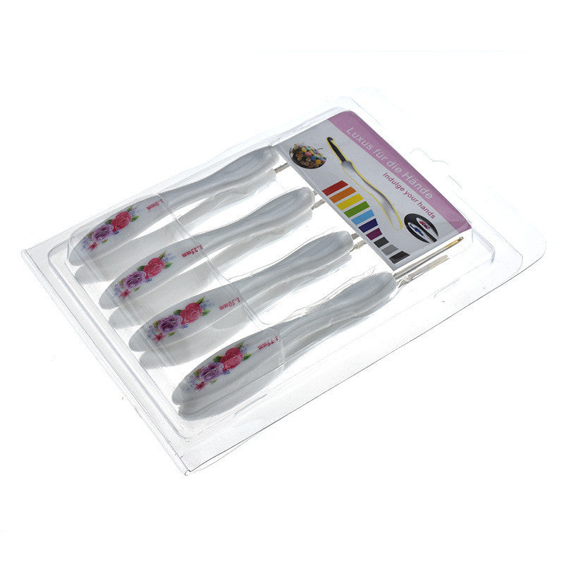 8Blue And White Porcelain Crochet Hooks