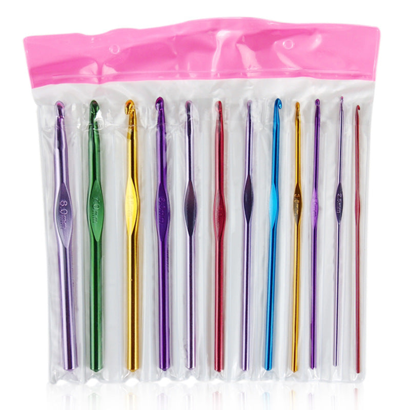 Metal Aluminium Color Crochet Hook