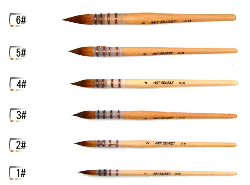 Nylon hair tip watercolor brush
