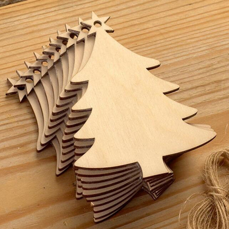 Handmade creative DIY wooden Christmas pendant