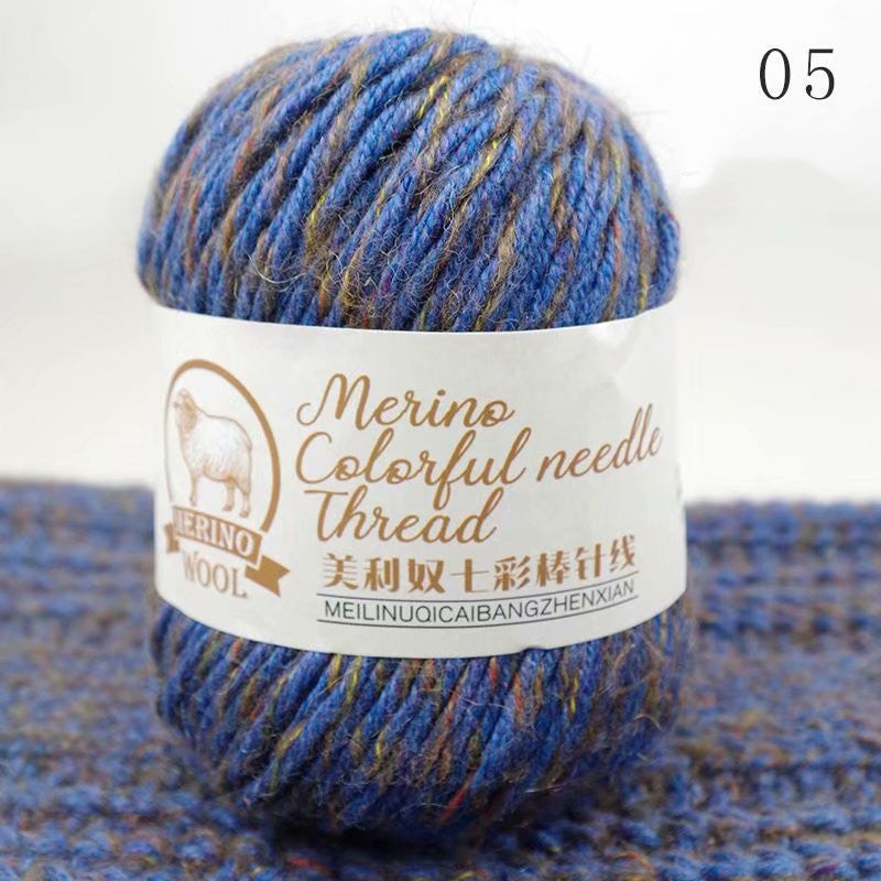 Colorful Stick Wool Knitting Needle