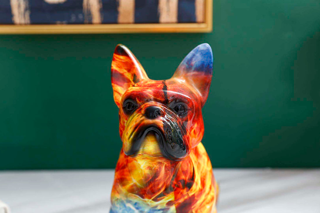 Simulation Bulldog Art Resin Decoration