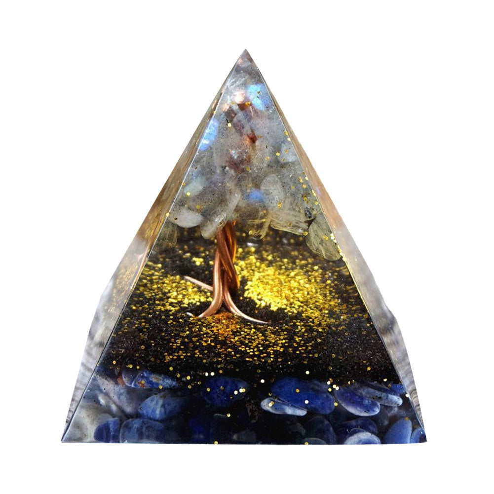 Crystal Gravel Epoxy Resin Pyramid Ornaments