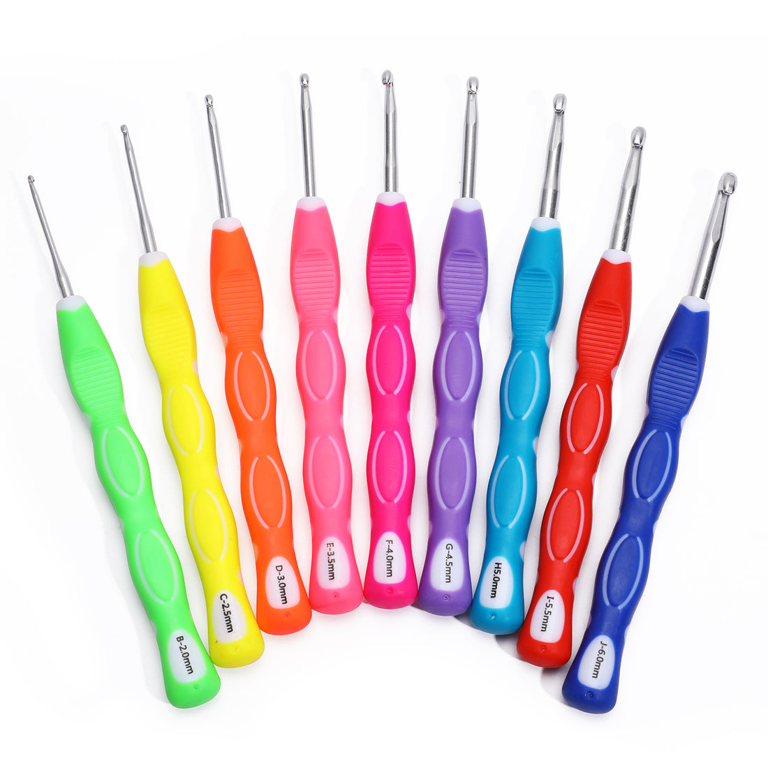 Aluminum Crochet Hook Rainbow Crochet Set