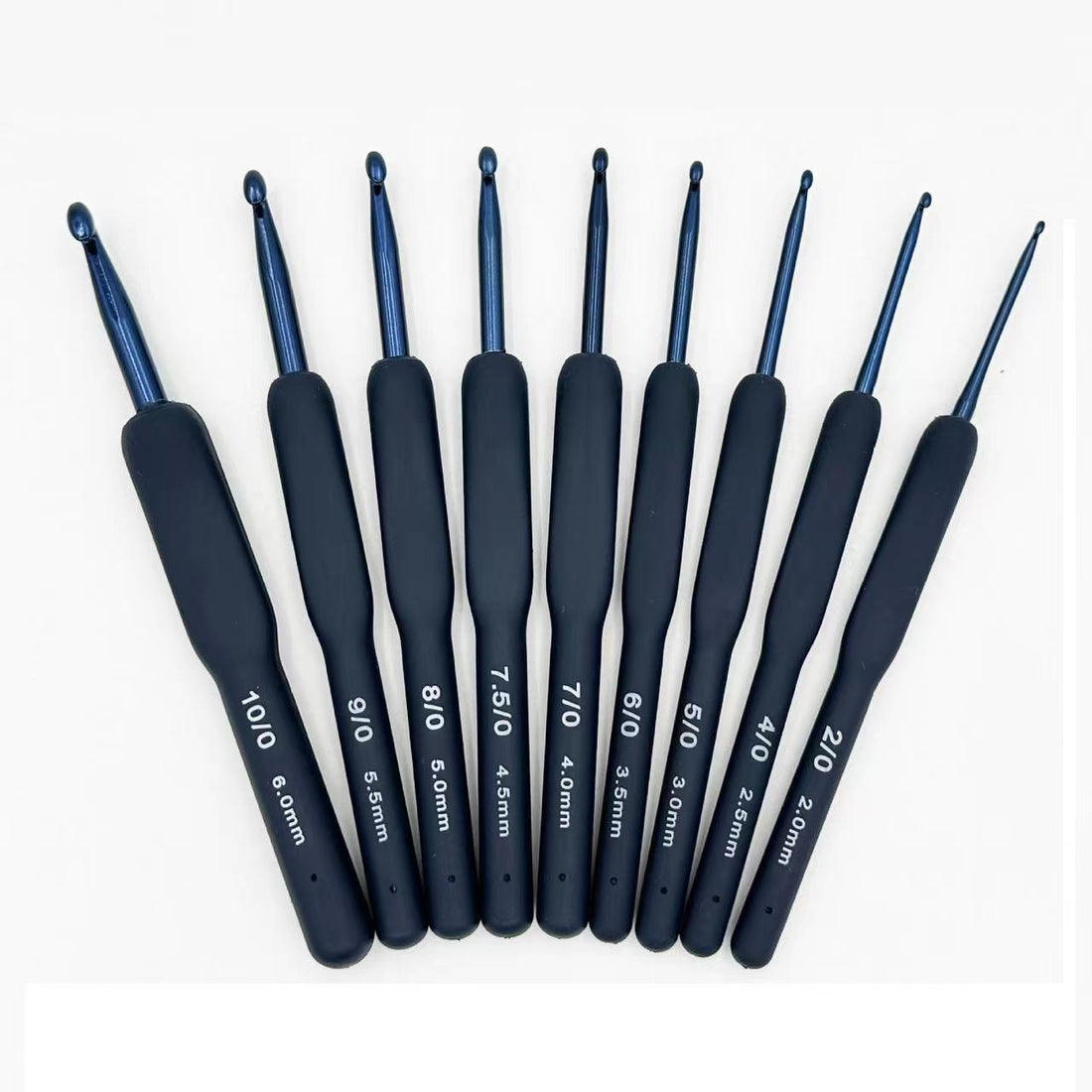 Blue Soft Handle Crochet Hook Set
