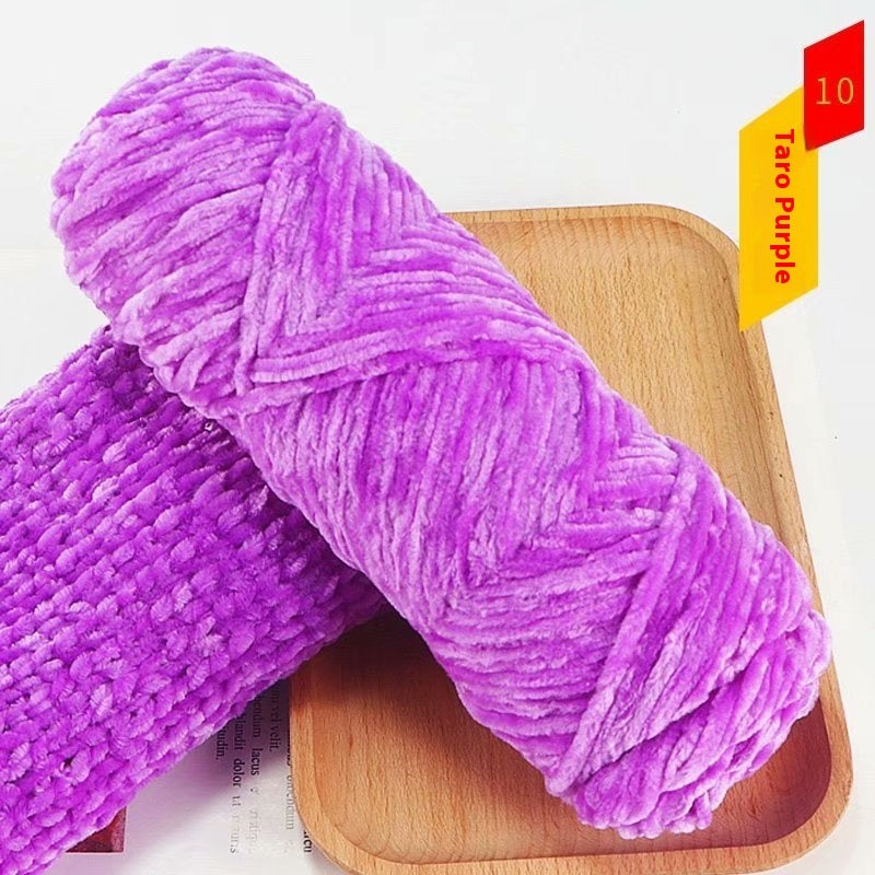 Chenille Gold Velvet Thick Knitting Wool Yarn Ball Scarf Sweater Doll Woven Material Kit