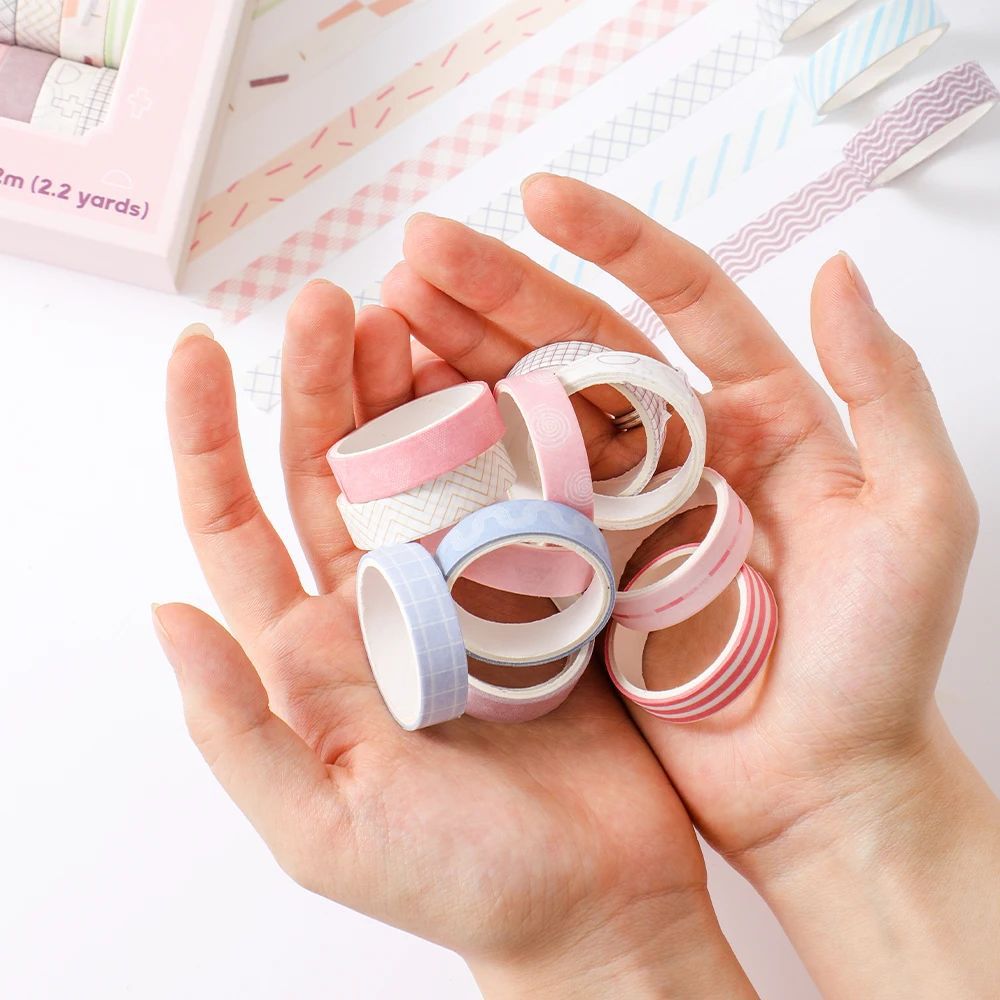 20 roll tape set with simple thin masking tape