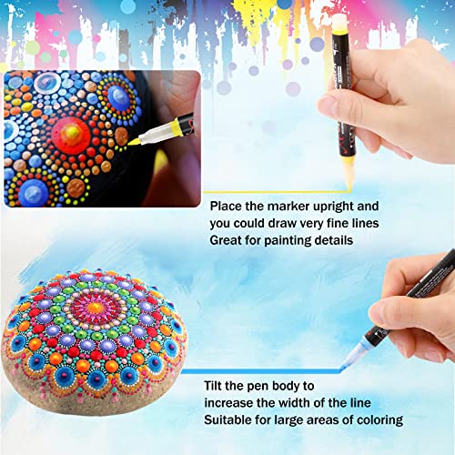 Acrylic Paint Pens, 60 Colors Acrylic Paint Pens Premium Extra Fine Tip Acrylic Paint Pens For Rock Painting Ceramic Surfaces Wood Stone Glass-Ban On Selling On Amazon