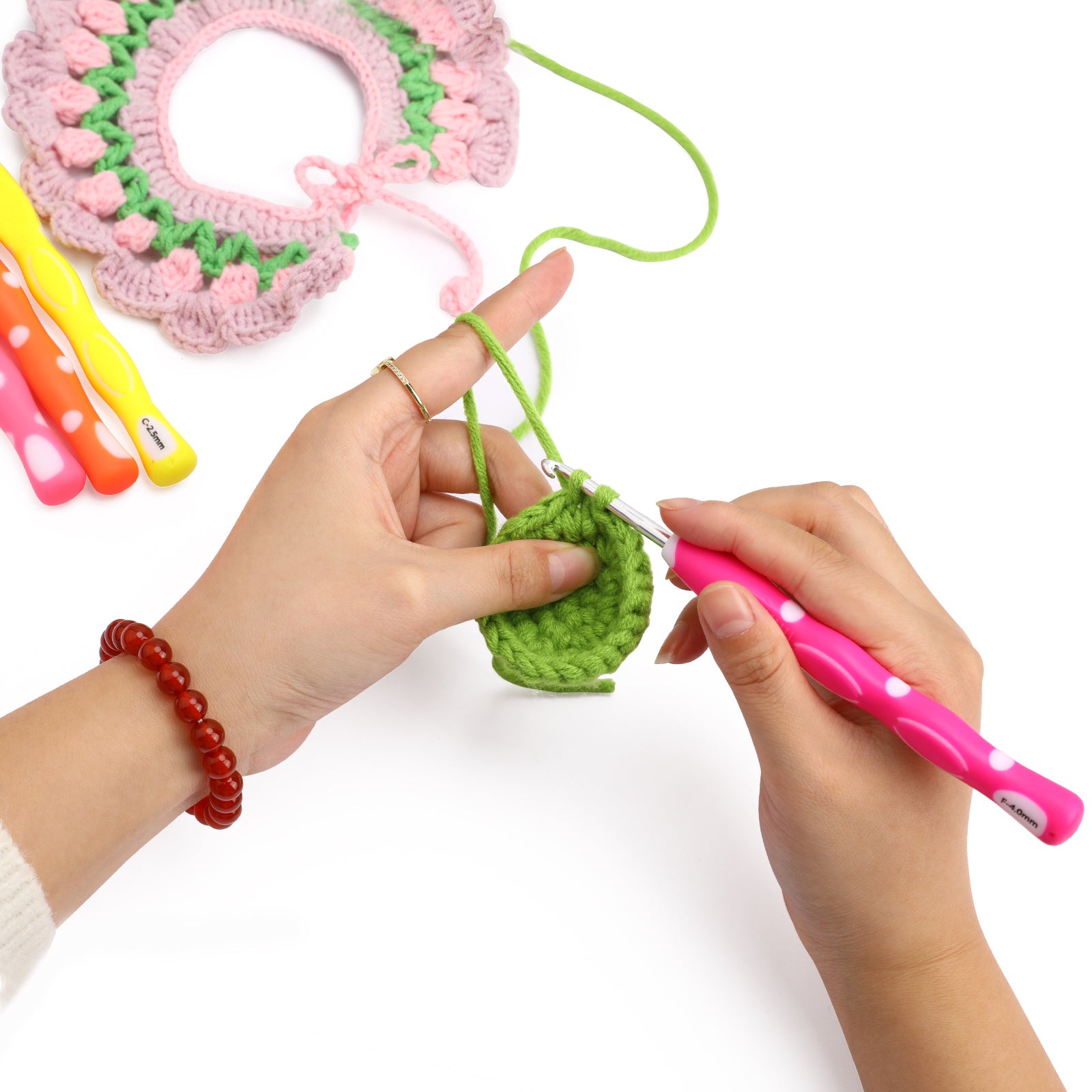 Aluminum Crochet Hook Rainbow Crochet Set