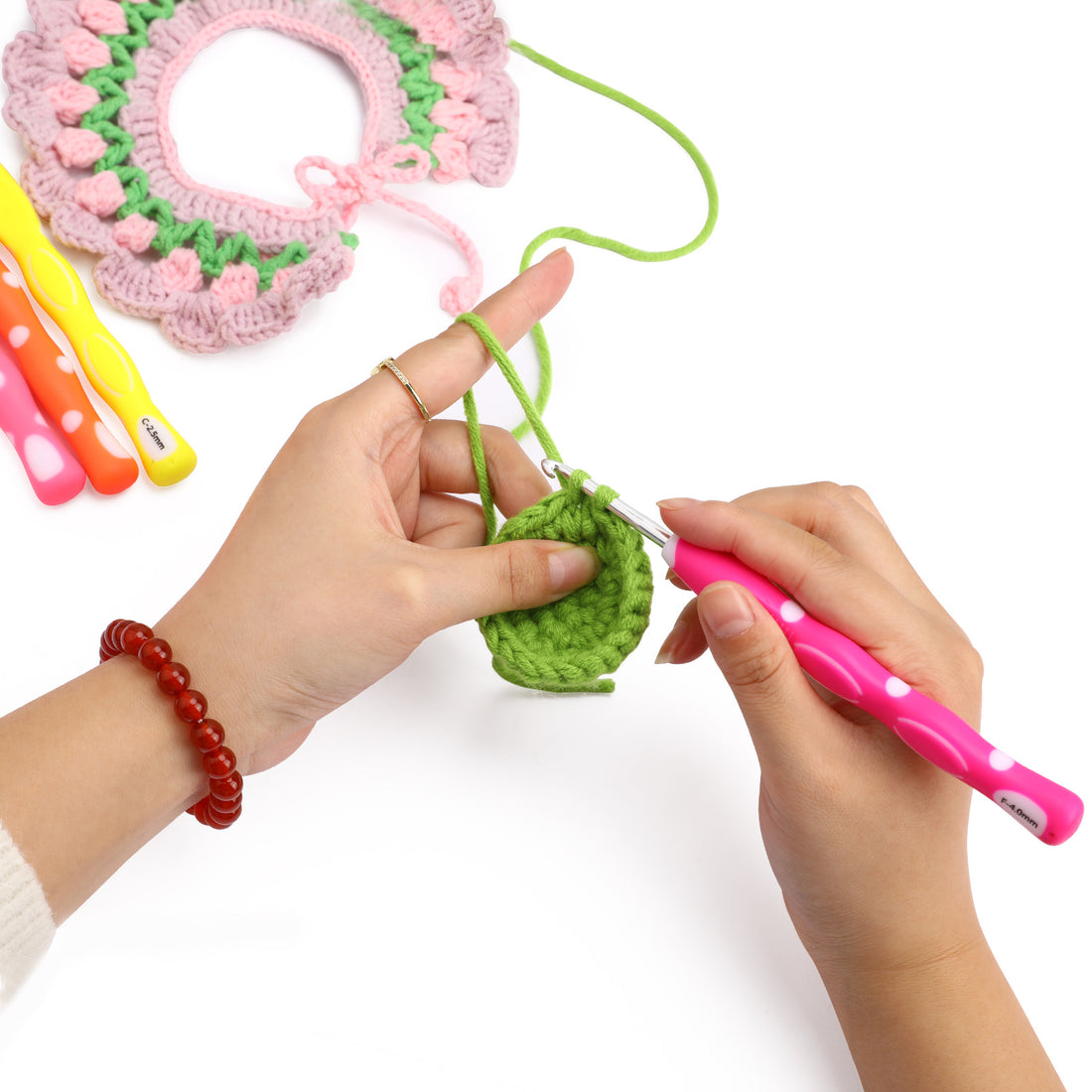 Aluminum Crochet Hook Rainbow Crochet Set