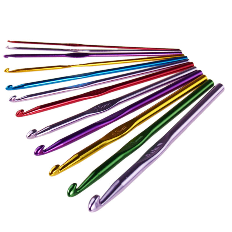 Metal Aluminium Color Crochet Hook