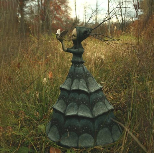 Halloween Creepy Witch Sculptures Garden