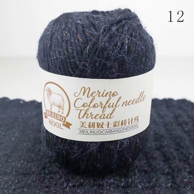 Colorful Stick Wool Knitting Needle