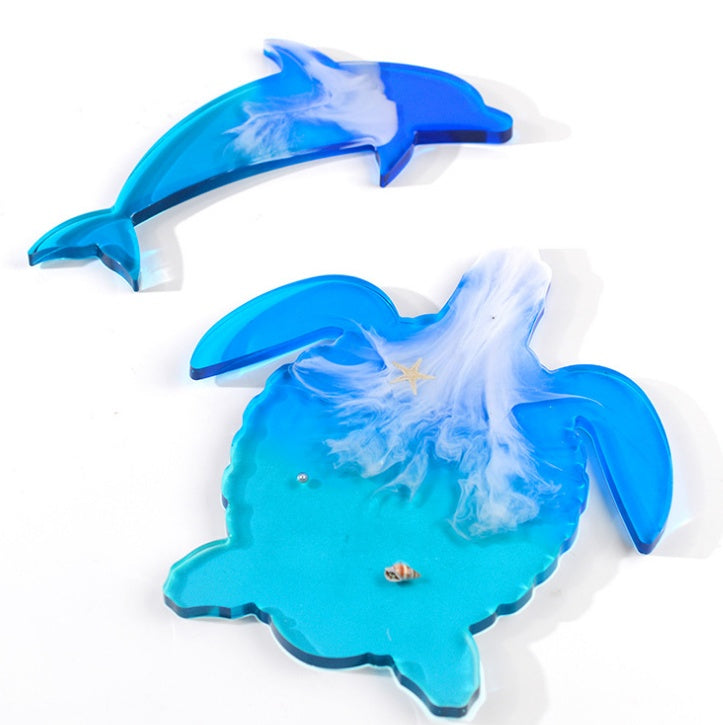 Marine Life Coaster Mold Silicone Resin