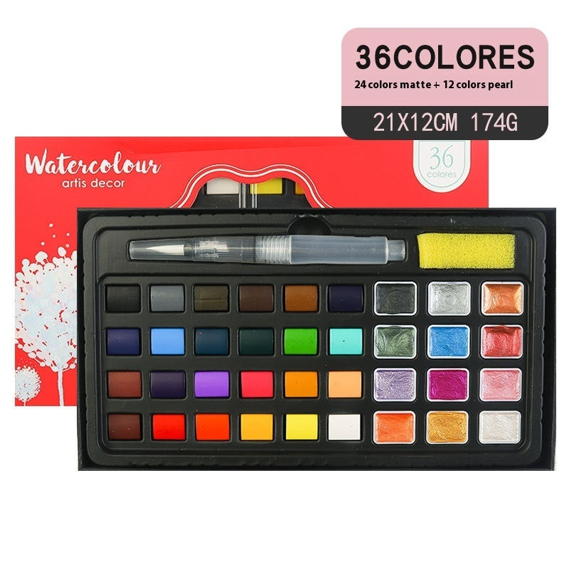 Children's Art Painting Watercolor Painting Boxed Paint