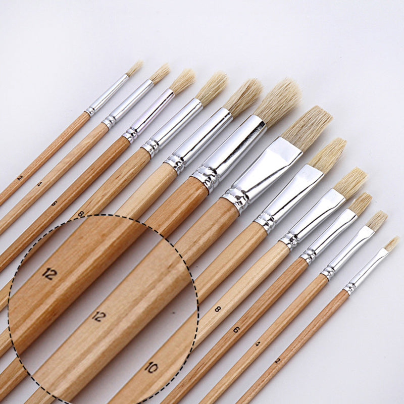Multi-function Log Rod Oil Paint Brush