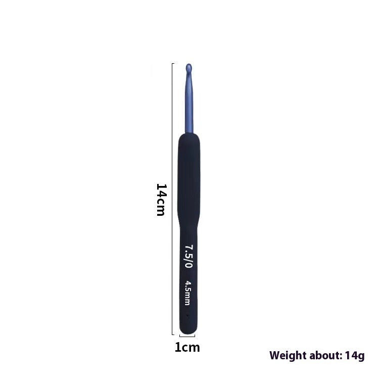 Blue Soft Handle Crochet Hook Set
