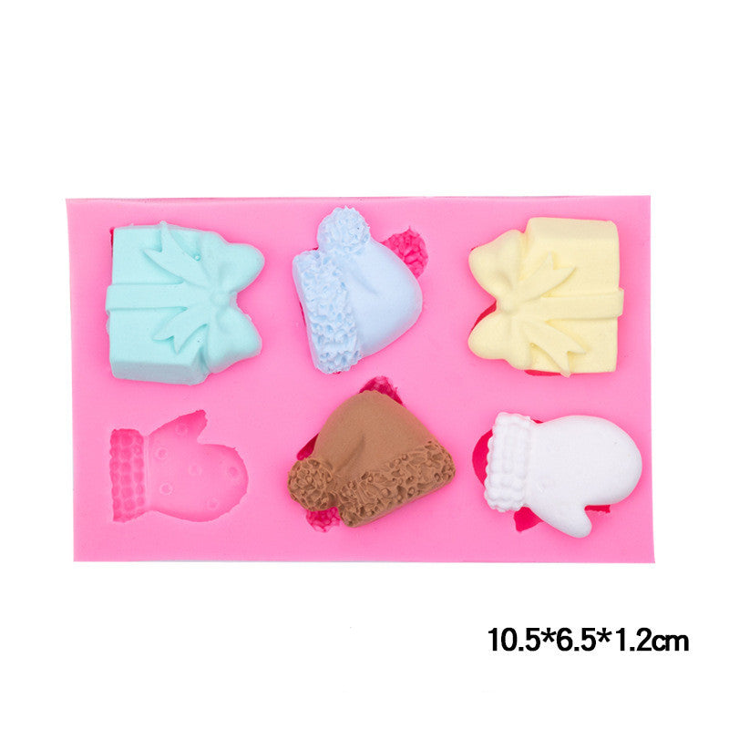 Christmas Fudge Chocolate Mold Gloves