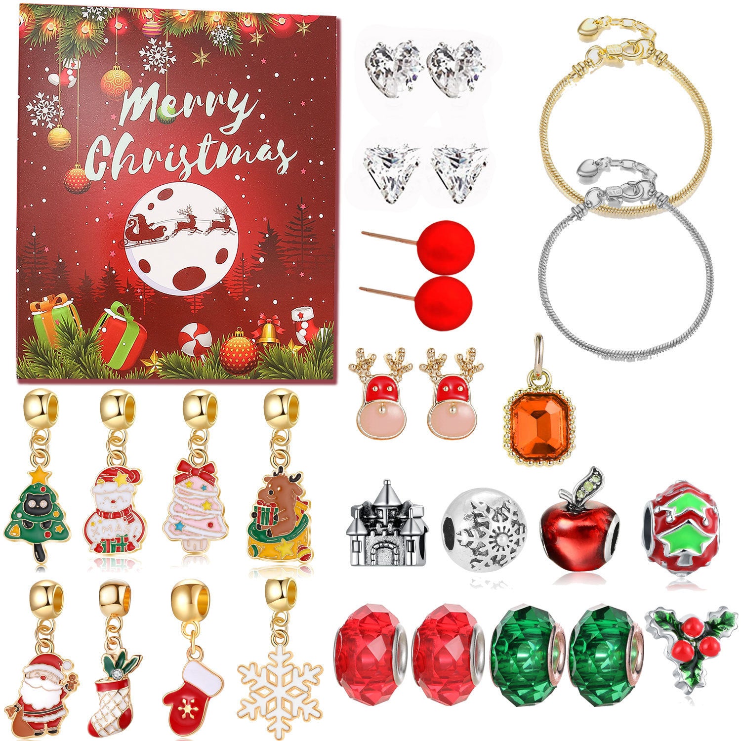 Christmas Bead String Jewelry Gift Box