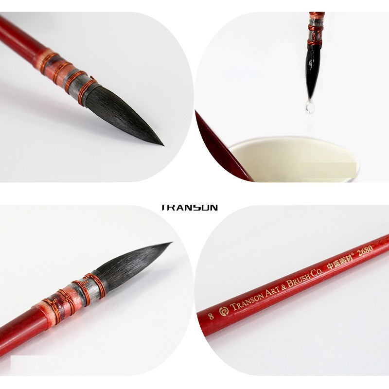 Squirrel Hair Pointed Watercolor Acrylic Brush