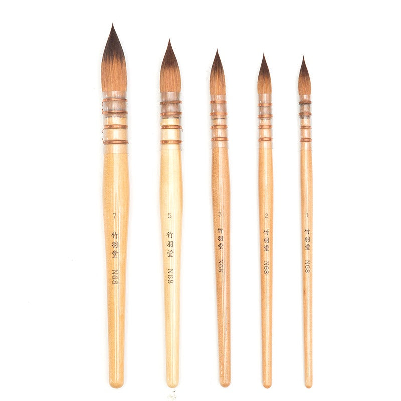 Imported nylon wool watercolor paint brush