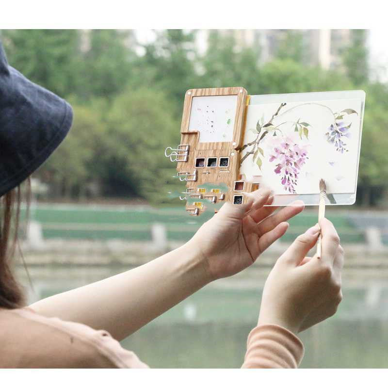 Wind Watercolor Travel Portable Mini Paint Box