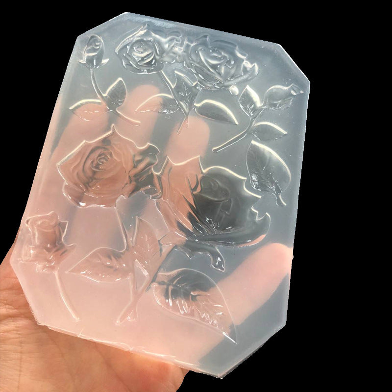 Flower Epoxy UV Glue Clay Silicone Mold