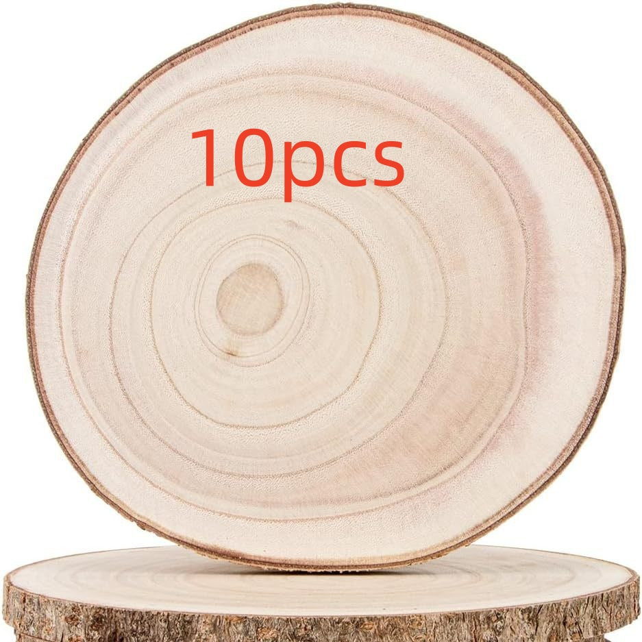 Paulownia Round Diy Hand Painting Material Handmade Raw Wood Sheet