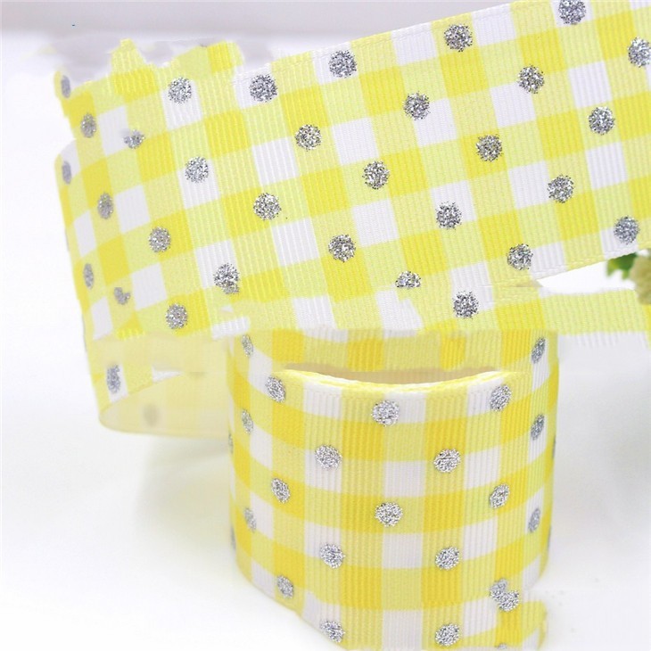 25mm Plaid Laser Silver Thermal Ribbon