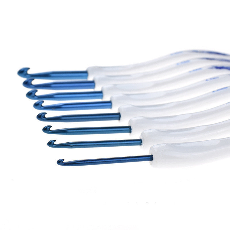8Blue And White Porcelain Crochet Hooks