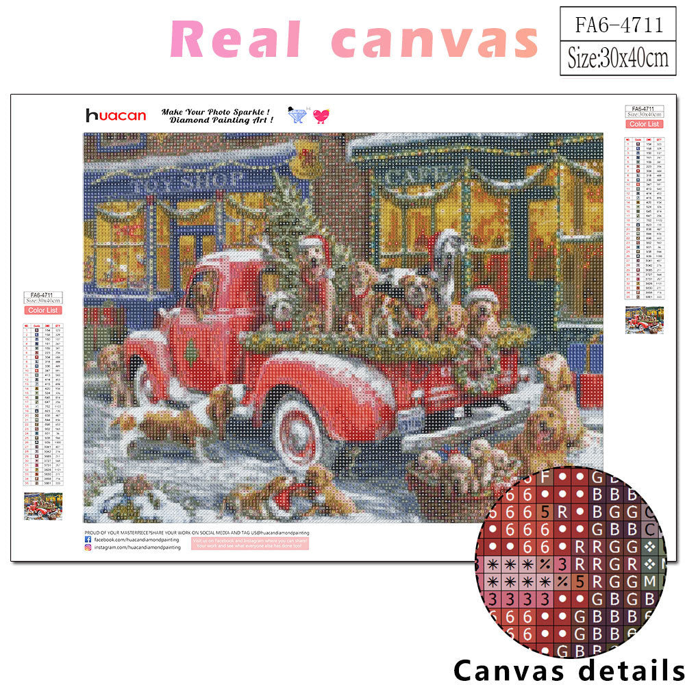 Diamond Painting Christmas Dog Animal Mosaic Crafts Wall Art