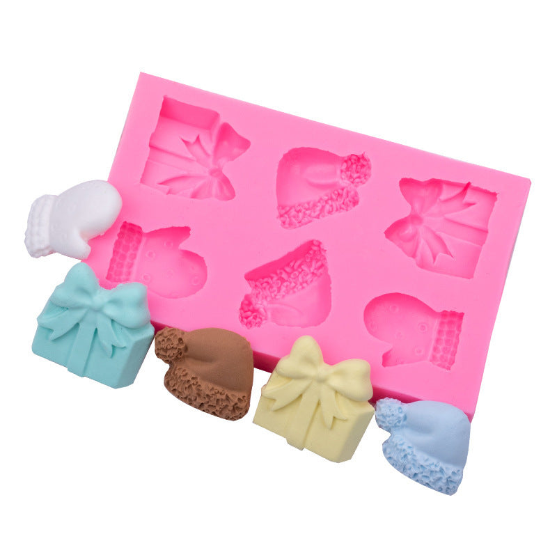 Christmas Fudge Chocolate Mold Gloves