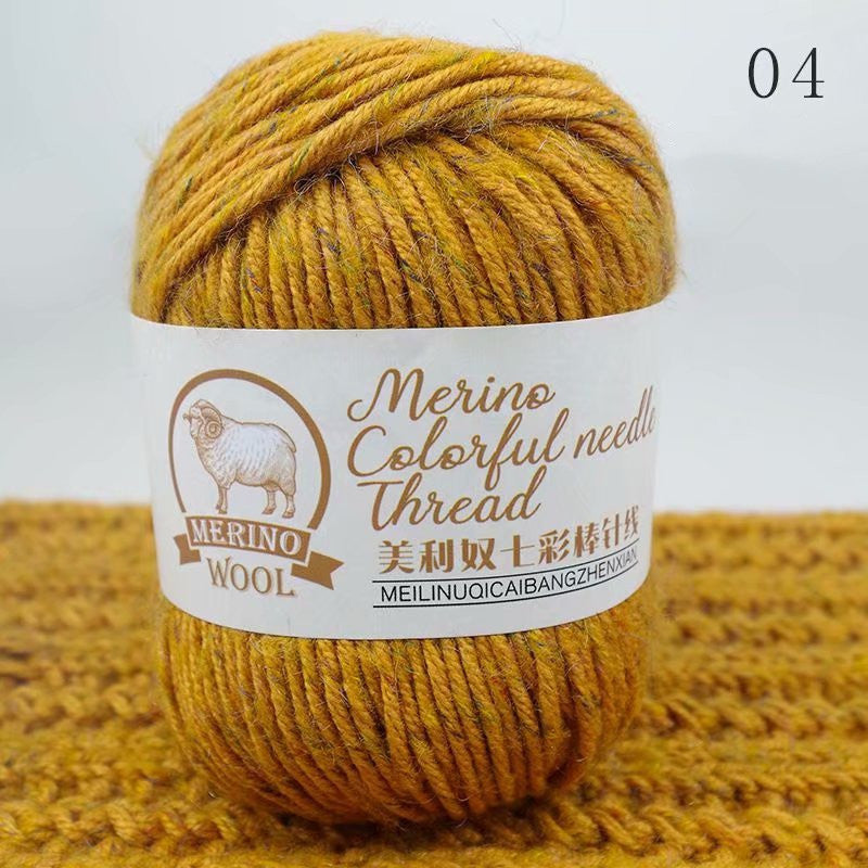 Colorful Stick Wool Knitting Needle