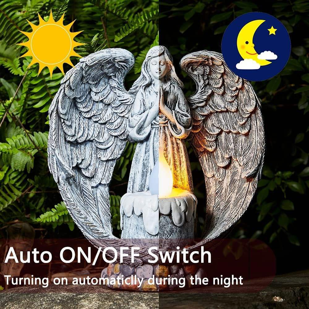Resin Praying Wings Outdoor Sculptures