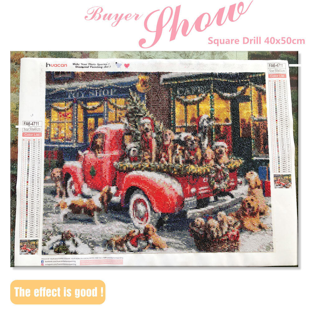 Diamond Painting Christmas Dog Animal Mosaic Crafts Wall Art