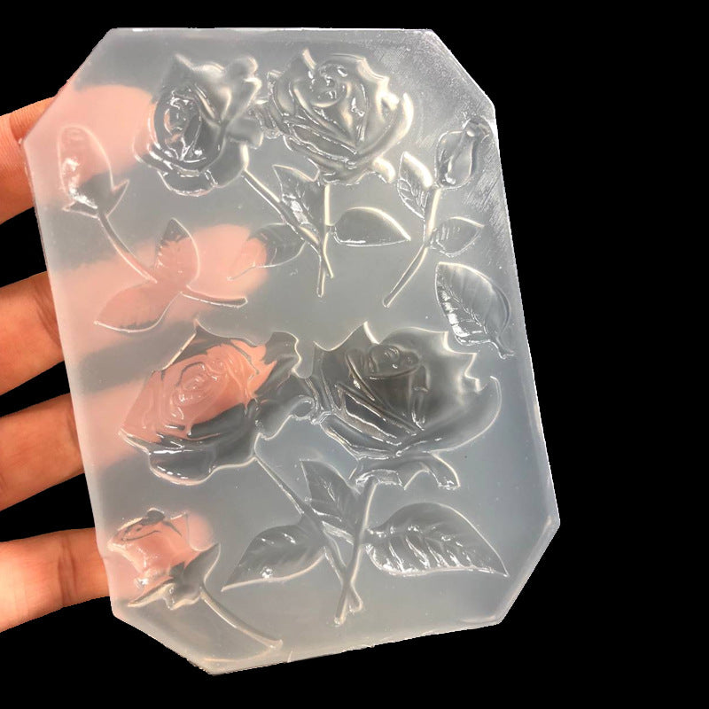 Flower Epoxy UV Glue Clay Silicone Mold