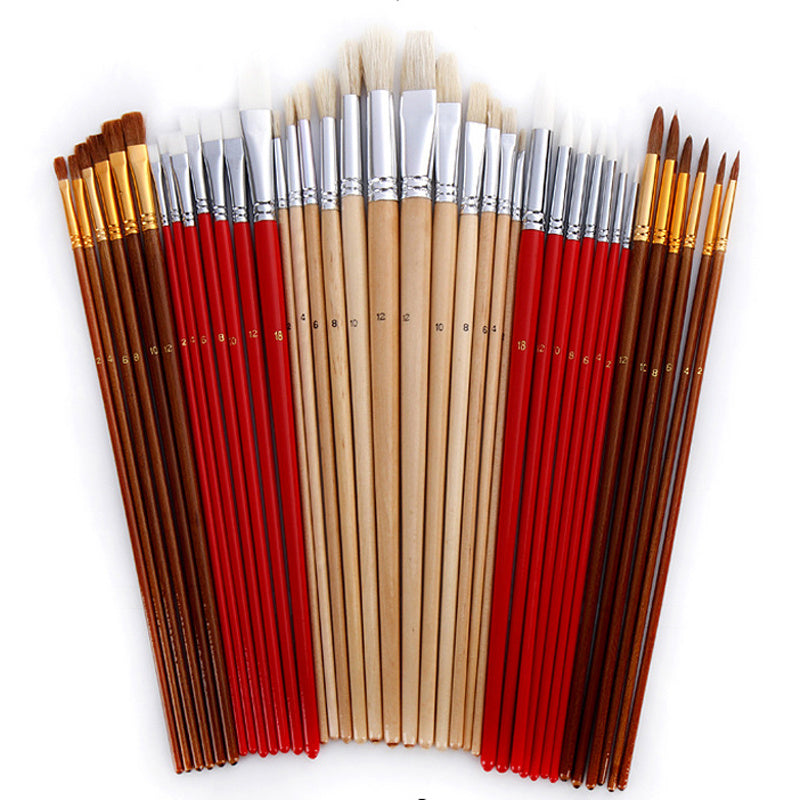 Multi-function Log Rod Oil Paint Brush