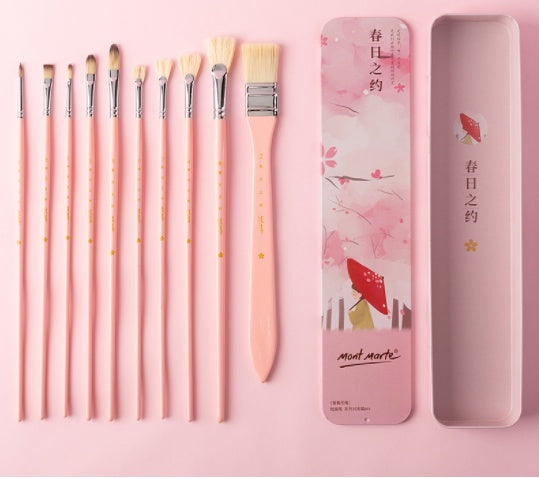 Wolf Hair Bristles Oil Paint Brush