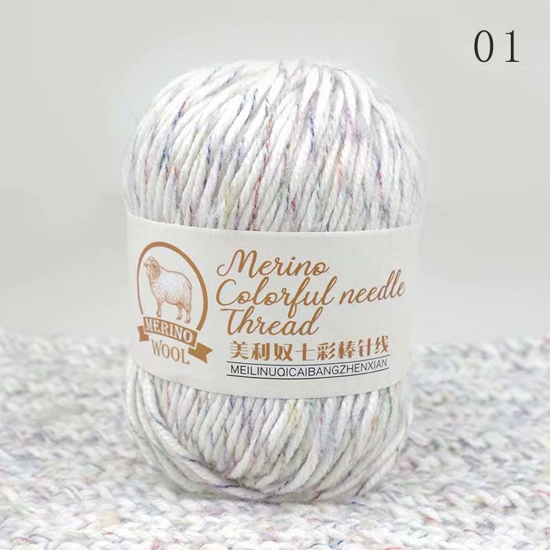 Colorful Stick Wool Knitting Needle