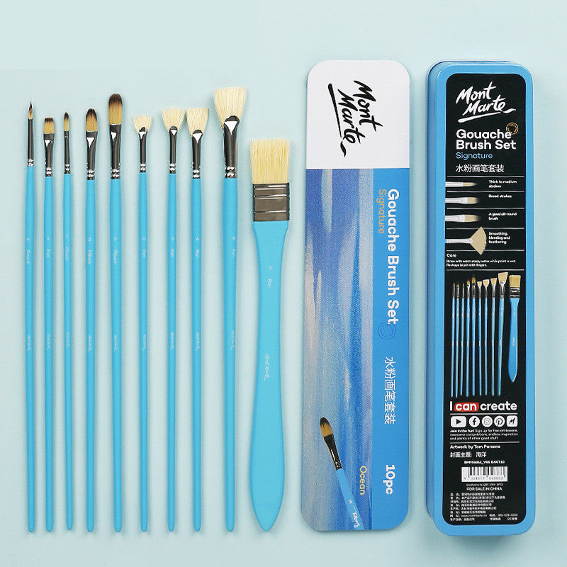 Wolf Hair Bristles Oil Paint Brush