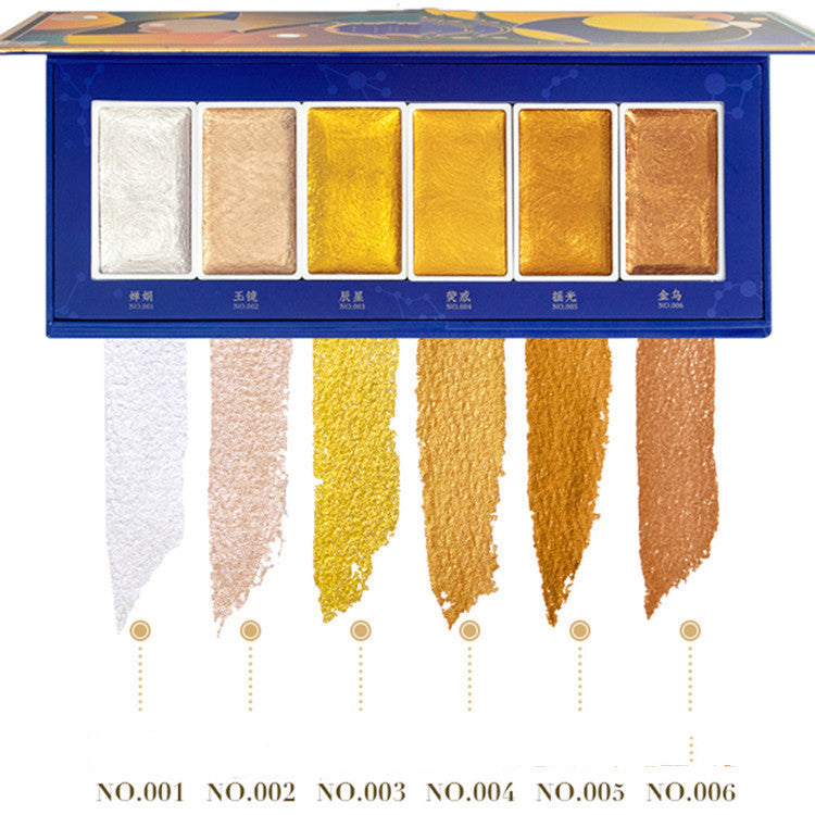 Feile Bird Solid Watercolor 6-color Paint Set