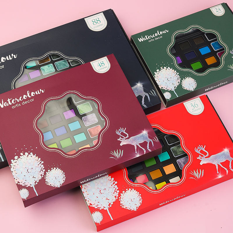 Children's Art Painting Watercolor Painting Boxed Paint