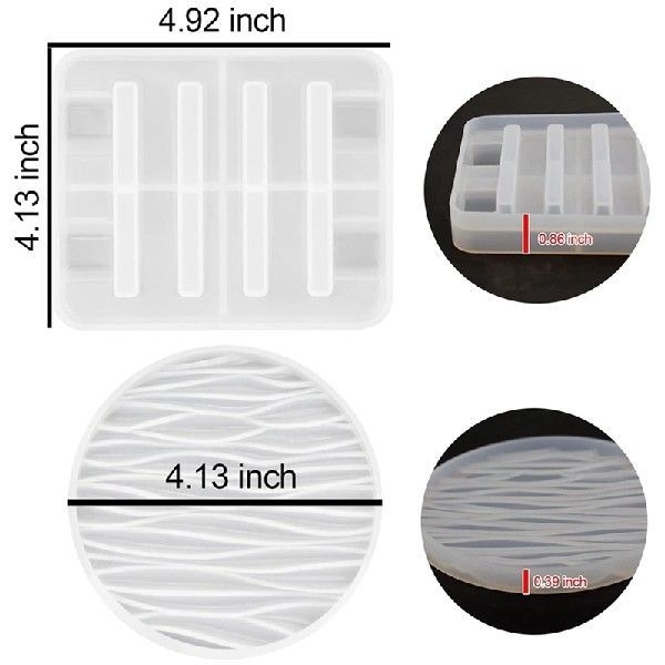 Coaster Resin Mold Silicone
