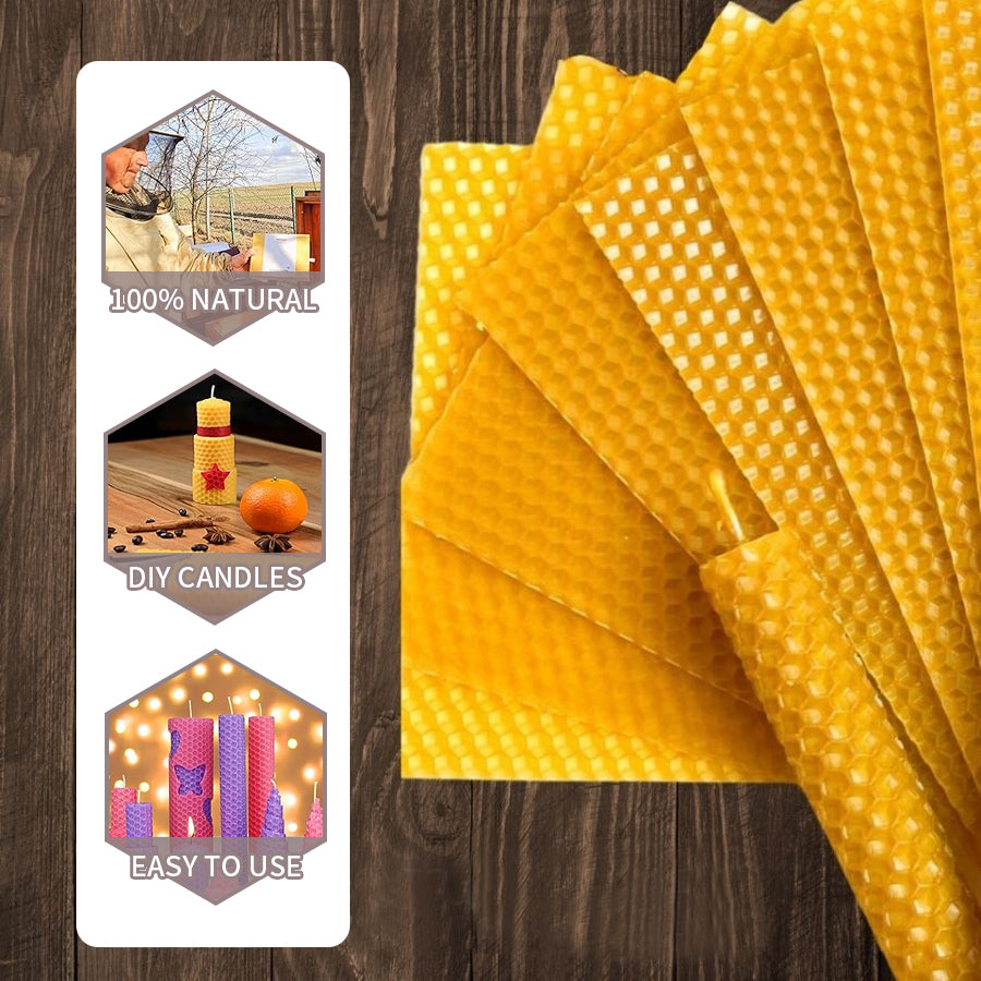 Beeswax Tablets Handmade Diy Christmas Atmosphere Creative Honeycomb Candles Pure Beeswax Roll Wax Tablets Raw Materials