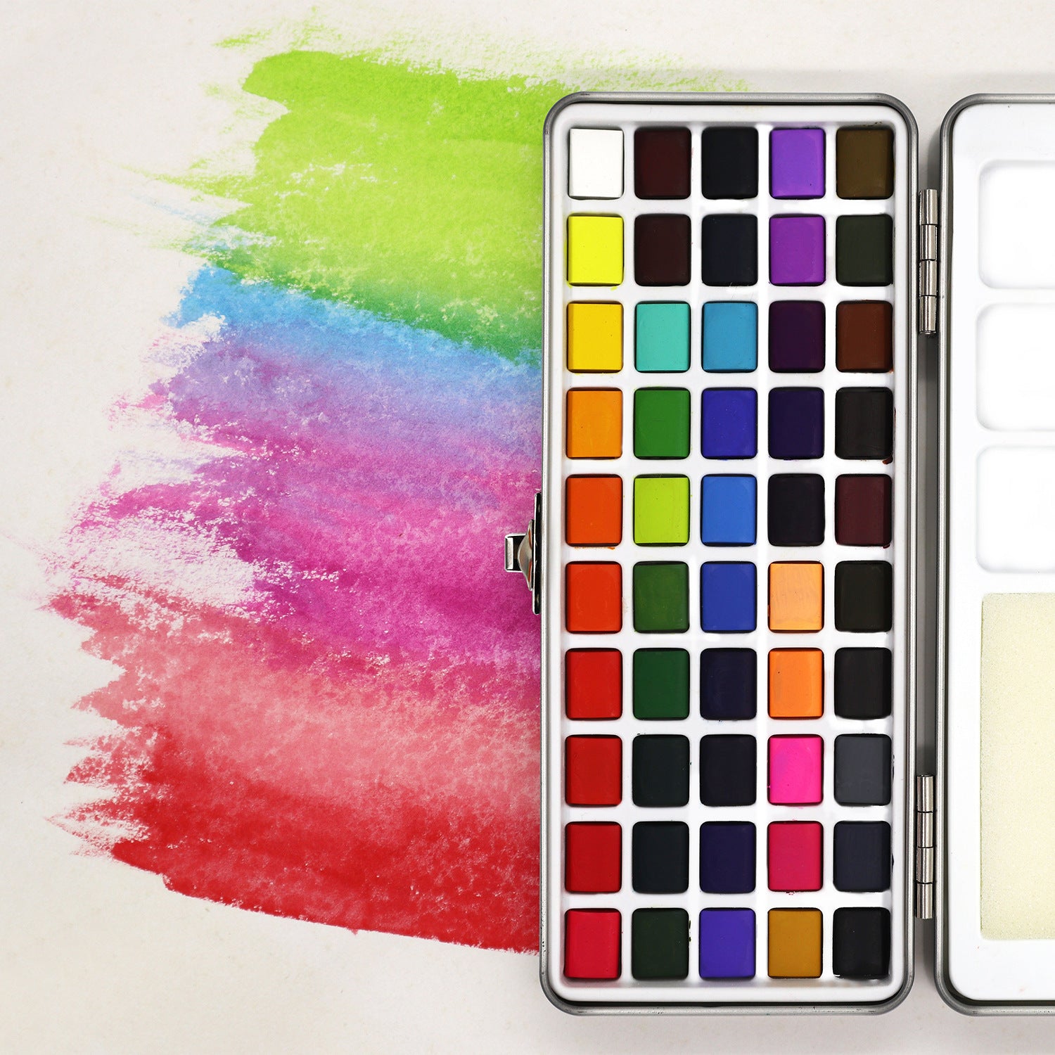 50 Colors Solid Watercolor Paint Set