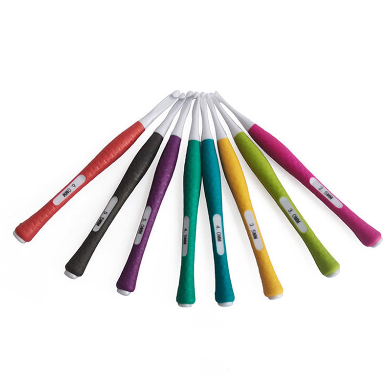Soft Handle Plastic Crochet Hook Set