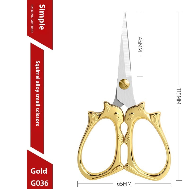 Cross Small Scissors Retro Embroidery Scissors