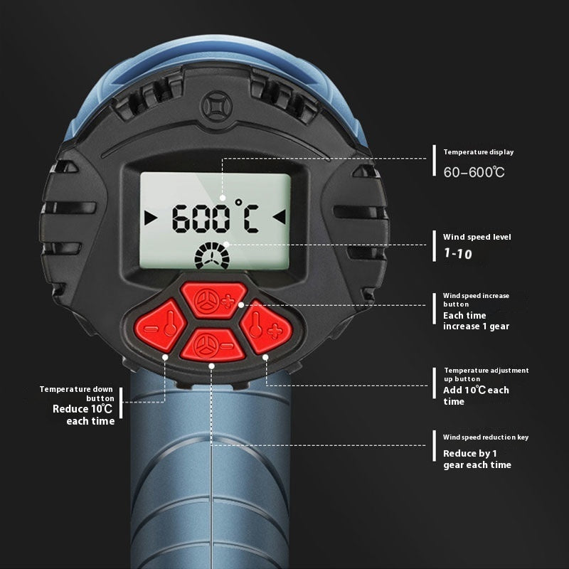 Digital Display Temperature Control Heat Gun